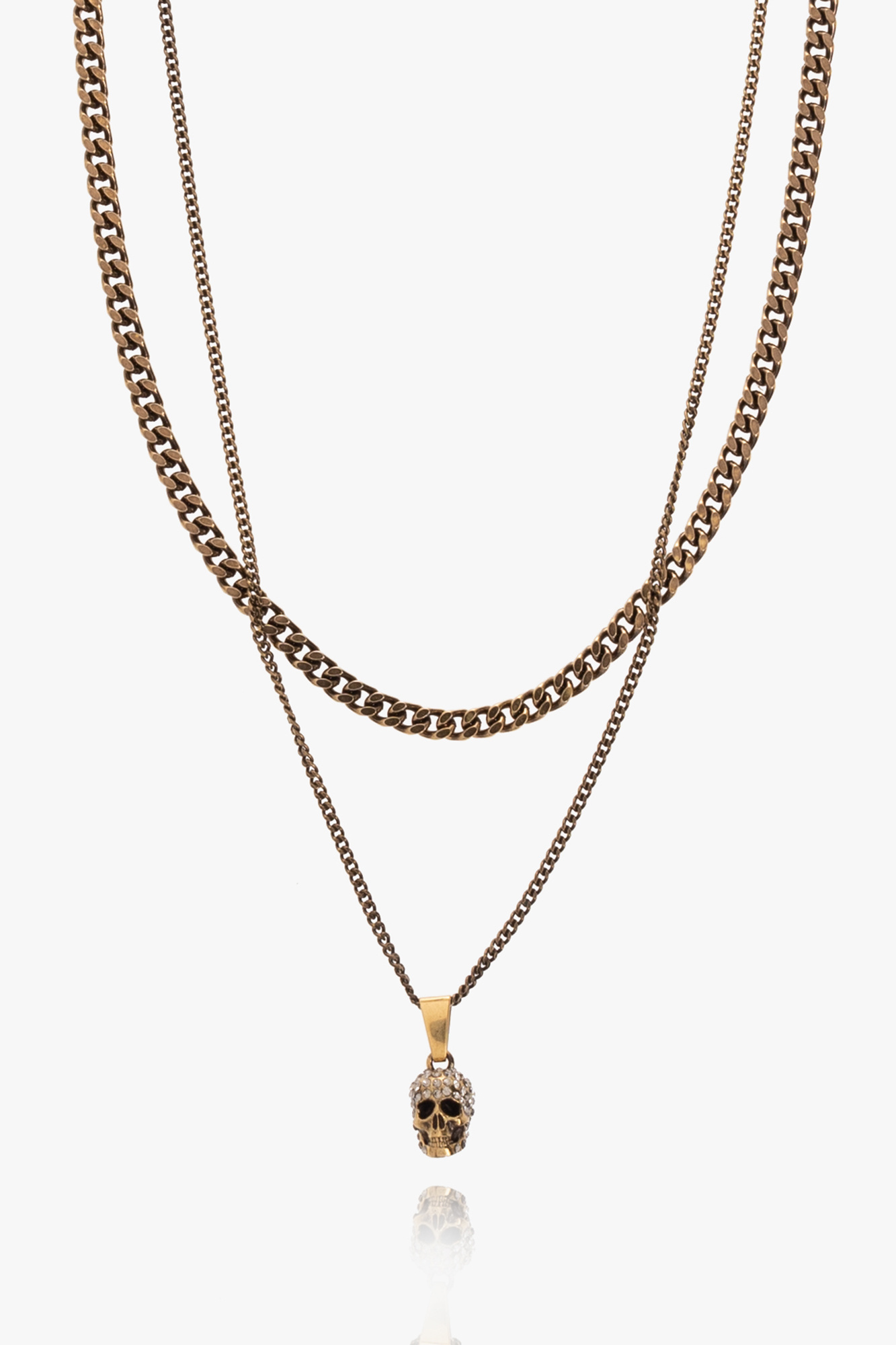 【送料&関税込】Alexander McQueen Gold Brass Necklace Alexander McQueen tailored-cut shirt - SchaferandweinerShops